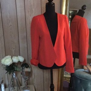 Vibrant orange blazer